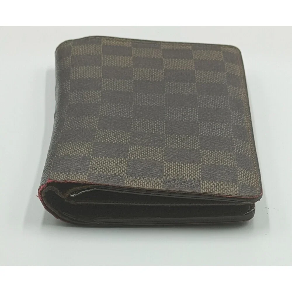 Authentic Louis Vuitton Vintage Brazza Wallet Men's Brown Damier Graphite Zip